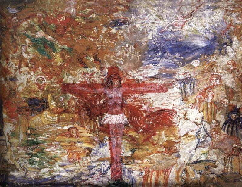 James Ensor Christ in Agony oil painting image